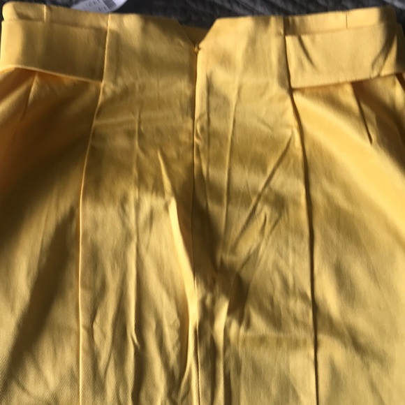 New York and Company Yellow High Waist Pencil Skir - Picture 5 of 7